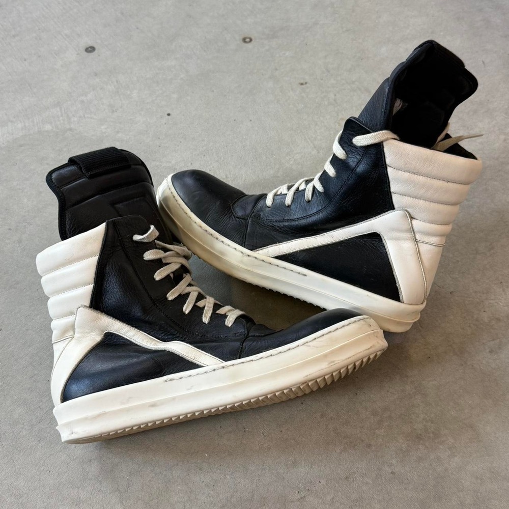 RARE 2000s Rick Owens Geobasket high-top Sz 40 Sz 7 men's and Sz 10 woman's